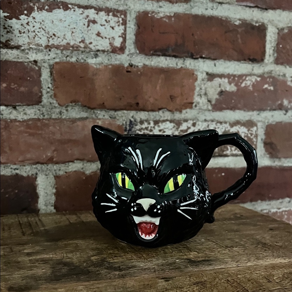 Black Cat Ceramic Mug for Pets & Cat Lovers - Picture 2 of 7